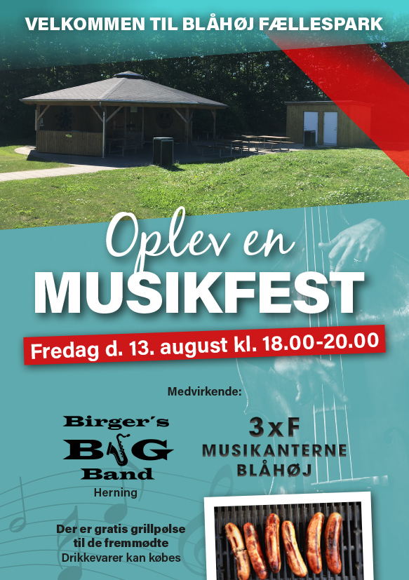 Musikfest ved bålhytten 13. august